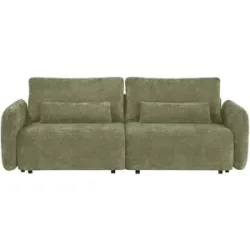 uno Schlafsofa mit Bettkasten Mossa ¦ grün ¦ Maße (cm): B: 238 H: 87 T: 103.0