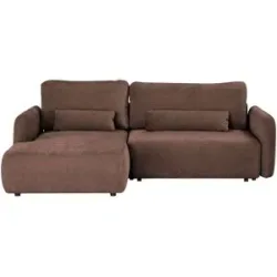 uno Ecksofa Mit Schlaffuktion Mossa ¦ braun ¦ Maße (cm): B: 243 H: 87 T: 163.0