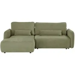 uno Ecksofa Mit Schlaffuktion Mossa ¦ grün ¦ Maße (cm): B: 243 H: 87 T: 163.0