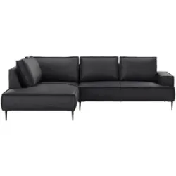 uno Ecksofa  Olmo ¦ schwarz ¦ Maße (cm): B: 275 H: 83 T: 195.0