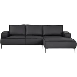 uno Ecksofa  Olmo ¦ schwarz ¦ Maße (cm): B: 272 H: 83 T: 173.0