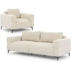 S-STYLE Polstergarnitur 3+1  Cardea ¦ beige ¦ Maße (cm): B: 217 H: 80