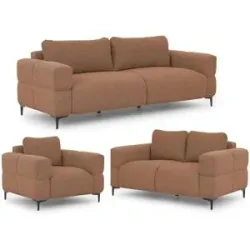 S-STYLE Polstergarnitur 3+2+1  Cardea ¦ rot ¦ Maße (cm): B: 217 H: 80