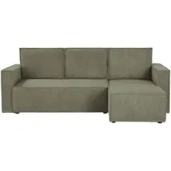 uno Ecksofa mit Schlaffunktion Potaro ¦ grün ¦ Maße (cm): B: 230 H: 88 T: 148.0