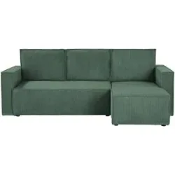uno Ecksofa mit Schlaffunktion Cleo ¦ grün ¦ Maße (cm): B: 230 H: 88 T: 148.0