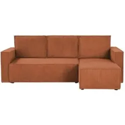 uno Ecksofa mit Schlaffunktion Cleo ¦ kupfer ¦ Maße (cm): B: 230 H: 88 T: 148.0