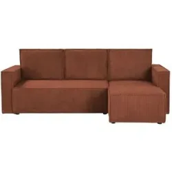 uno Ecksofa mit Schlaffunktion Cleo ¦ rot ¦ Maße (cm): B: 230 H: 88 T: 148.0