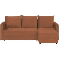 uno Ecksofa mit Schlaffunktion Mirage ¦ kupfer ¦ Maße (cm): B: 220 H: 88 T: