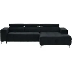 switch Ecksofa aus Mikrofaser Caro ¦ schwarz ¦ Maße (cm): B: 289 H: 93 T: 175.0