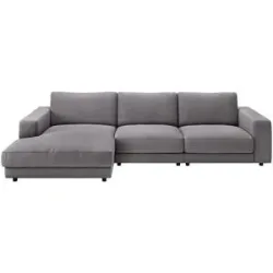 Jette Home, Jette Home Ecksofa Cord Sila ¦ grau ¦ Maße (cm): B: 330 H: 91 T: 190.0