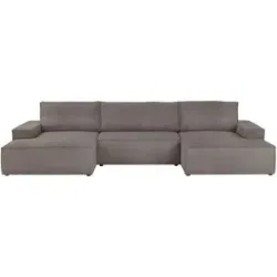 uno Wohnlandschaft mit Schlaffunktion Fjord ¦ braun ¦ Maße (cm): B: 358 H: 85 T: