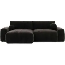 S-STYLE Ecksofa mit Schlaffunktion Puffy ¦ braun ¦ Maße (cm): B: 266 H: 86