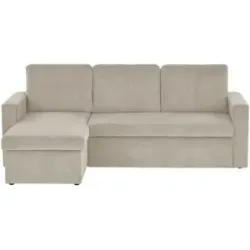 Höffner Ecksofa mit Schlaffunktion Xenia ¦ beige ¦ Maße (cm): B: 215 H: 85 T: 145.0
