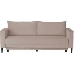 HOFFNER, Höffner Schlafsofa  Terra ¦ beige ¦ Maße (cm): B: 222 H: 100 T: 95.0
