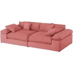 smart Big Sofa  Lianea ¦ rosa/pink ¦ Maße (cm): B: 260 H: 86 T: 133.0