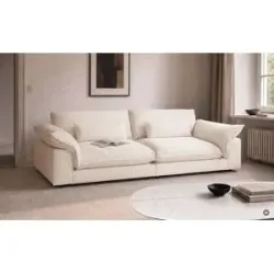 Höffner-Selection, Höffner Selection Big Sofa  Nola ¦ creme ¦ Maße (cm): B: 287 H: 81 T: 114.0