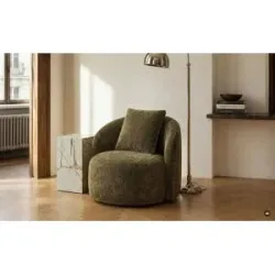 Höffner-Selection, Höffner Selection Drehsessel  Aurelia ¦ grün ¦ Maße (cm): B: 90 H: 78 T: 87.0