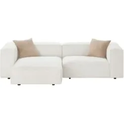 Höffner-Selection, Höffner Selection Ecksofa  Noé ¦ weiß ¦ Maße (cm): B: 247 H: 65 T: 149.0