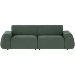 Höffner-Selection, Höffner Selection Big Sofa  Alea ¦ grün ¦ Maße (cm): B: 255 H: 75 T: 97.0
