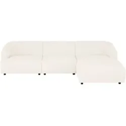 Höffner-Selection, Höffner Selection Ecksofa  Farina ¦ weiß ¦ Maße (cm): B: 295 H: 75 T: 101.0