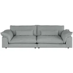 Höffner Selection Big Sofa  Nola ¦ grau ¦ Maße (cm): B: 287 H: 81 T: 114.0