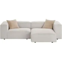 Höffner Selection Ecksofa  Noé ¦ grau ¦ Maße (cm): B: 247 H: 65 T: 149.0