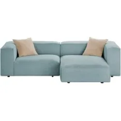 Höffner Selection Ecksofa  Noé ¦ blau ¦ Maße (cm): B: 247 H: 65 T: 149.0