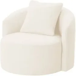 Höffner Selection Drehsessel  Aurelia ¦ weiß ¦ Maße (cm): B: 90 H: 78 T: 87.0