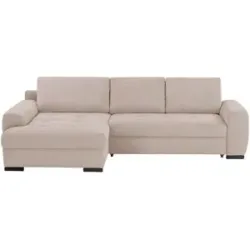 Bobb, Bobb Ecksofa in kuscheligem Cordstoff Soumia ¦ beige ¦ Maße (cm): B: 283 H: 91