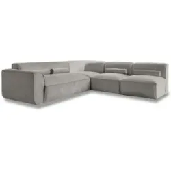 Miuform Wohnlandschaft modular Flex Felix ¦ grau ¦ Maße (cm): B: 265 H: 70