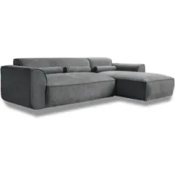 Miuform Ecksofa  Flex Felix ¦ grau ¦ Maße (cm): B: 264 H: 70