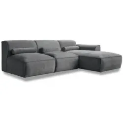 Miuform Ecksofa modular Flex Felix ¦ grau ¦ Maße (cm): B: 244 H: 70