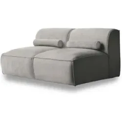 Miuform, Miuform Einzelsofa modular Flex Felix ¦ grau ¦ Maße (cm): B: 152 H: 70