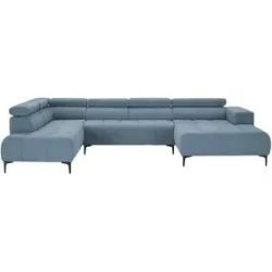 switch Wohnlandschaft  Caro ¦ blau ¦ Maße (cm): B: 350 H: 81 T: 214.0