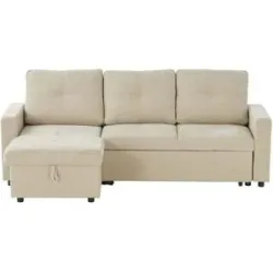 HOFFNER, Höffner Ecksofa  Katalina ¦ beige ¦ Maße (cm): B: 217 H: 87 T: 132.0