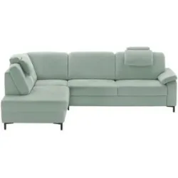 meinSofa Ecksofa  Carmen ¦ blau ¦ Maße (cm): B: 266 H: 88 T: 202.0