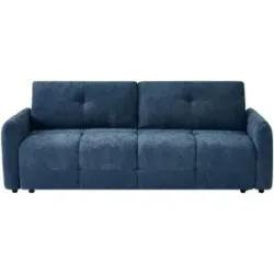 Höffner Big Sofa mit Schlaffunktion Honory ¦ blau ¦ Maße (cm): B: 222 H: 83 T: 89.0