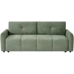 Höffner Big Sofa mit Schlaffunktion Honory ¦ grün ¦ Maße (cm): B: 222 H: 83 T: 89.0