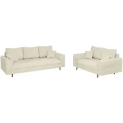 S-STYLE Polstergarnitur 3+2  Trygve ¦ beige ¦ Maße (cm): B: 210 H: 81