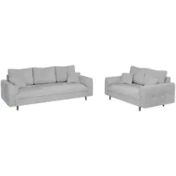 S-STYLE Polstergarnitur 3+2  Trygve ¦ grau ¦ Maße (cm): B: 210 H: 81