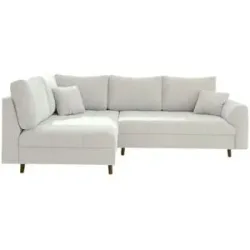 S-STYLE Ecksofa  Lars ¦ weiß ¦ Maße (cm): B: 231 H: 81