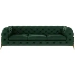 S-STYLE Chesterfield Einzelsofa  Natalie ¦ grün ¦ Maße (cm): B: 243 H: 75