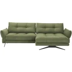 switch Ecksofa mit Sitztiefenverstellung Roda ¦ grün ¦ Maße (cm): B: 280 H: 87