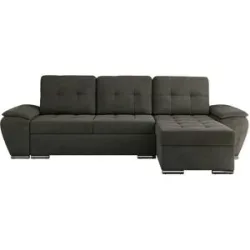 Höffner Ecksofa mit Schlaffunktion Umbria ¦ grau ¦ Maße (cm): B: 271 H: 85