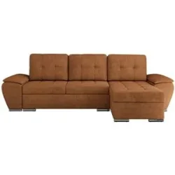Höffner Ecksofa mit Schlaffunktion Umbria ¦ orange ¦ Maße (cm): B: 271 H: 85