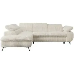 Höffner Ecksofa mit Schlaffunktion Peter ¦ beige ¦ Maße (cm): B: 273 H: 76