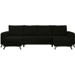 Höffner Wohnlandschaft Schwarz   ¦ schwarz ¦ Maße (cm): B: 312 H: 90