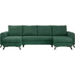 Höffner Wohnlandschaft Grün   ¦ grün ¦ Maße (cm): B: 312 H: 90