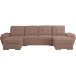 Höffner Wohnlandschaft mit Schlaffunktion Umbria ¦ rosa/pink ¦ Maße (cm): B: 336 H: 85