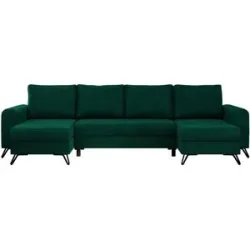 Höffner Wohnlandschaft Dunkelgrün   ¦ grün ¦ Maße (cm): B: 312 H: 90